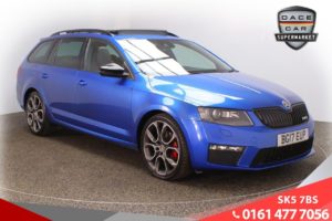 Used 2017 BLUE SKODA OCTAVIA Estate 2.0 VRS TDI DSG 5d AUTO 181 BHP (reg. 2017-03-29) for sale in Lees