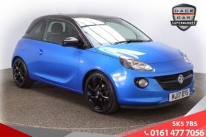 Used 2017 BLUE VAUXHALL ADAM Hatchback 1.2 ENERGISED 3d 69 BHP (reg. 2017-06-29) for sale in Lees