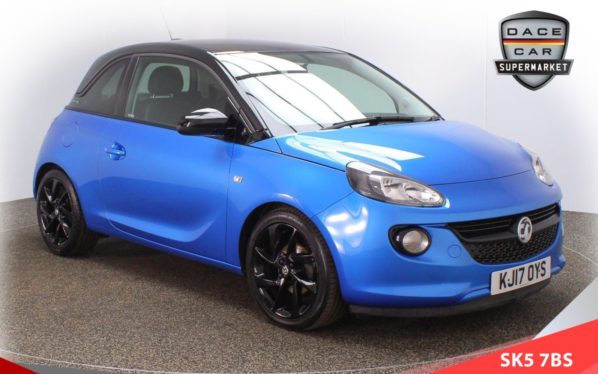 Used 2017 BLUE VAUXHALL ADAM Hatchback 1.2 ENERGISED 3d 69 BHP (reg. 2017-06-29) for sale in Lees