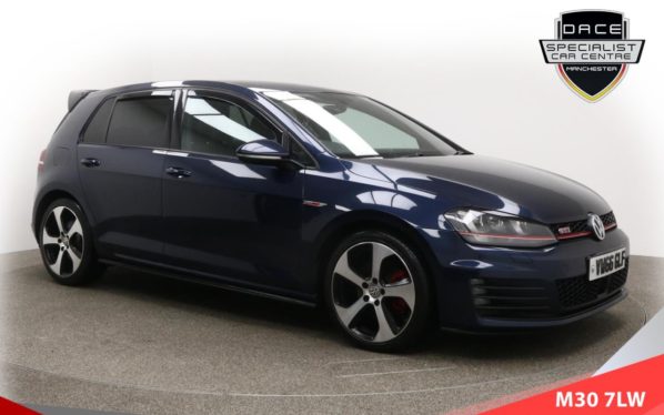Used 2017 BLUE VOLKSWAGEN GOLF Hatchback 2.0 GTI DSG 5d AUTO 218 BHP (reg. 2017-01-27) for sale in Tottington