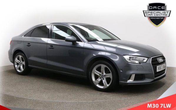 Used 2017 GREY AUDI A3 Saloon 1.6 TDI SPORT 4d AUTO 114 BHP (reg. 2017-09-20) for sale in Tottington