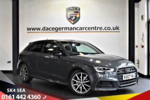 Used 2017 GREY AUDI A3 Hatchback 2.0 TDI QUATTRO BLACK EDITION 3d AUTO 182 BHP (reg. 2017-10-06) for sale in Bowdon