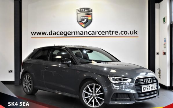 Used 2017 GREY AUDI A3 Hatchback 2.0 TDI QUATTRO BLACK EDITION 3d AUTO 182 BHP (reg. 2017-10-06) for sale in Bowdon