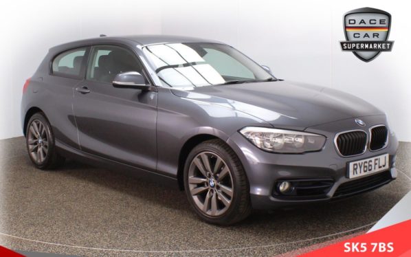 Used 2017 GREY BMW 1 SERIES Hatchback 1.5 118I SPORT 3d AUTO 134 BHP (reg. 2017-02-13) for sale in Lees
