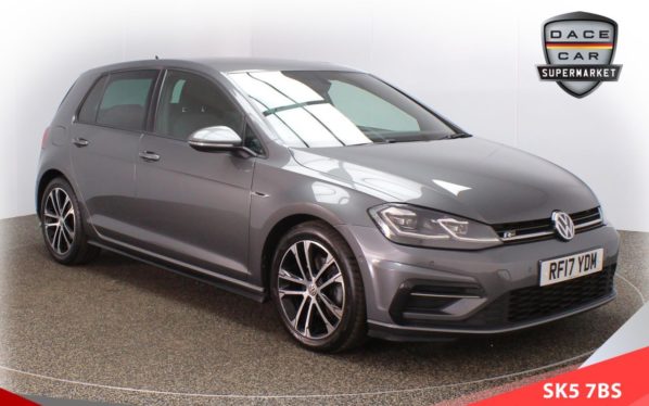 Used 2017 GREY VOLKSWAGEN GOLF Hatchback 2.0 R-LINE TDI BLUEMOTION TECHNOLOGY 5d 148 BHP (reg. 2017-08-07) for sale in Lees