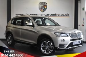 Used 2017 SILVER BMW X3 Estate 2.0 XDRIVE20D XLINE 5d AUTO 188 BHP (reg. 2017-02-21) for sale in Bowdon