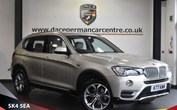 Used 2017 SILVER BMW X3 Estate 2.0 XDRIVE20D XLINE 5d AUTO 188 BHP (reg. 2017-02-21) for sale in Bowdon