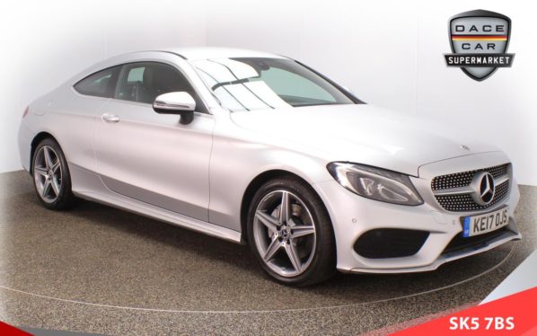 Used 2017 SILVER MERCEDES-BENZ C-CLASS Coupe 2.1 C 220 D AMG LINE 2d AUTO 168 BHP (reg. 2017-07-24) for sale in Lees