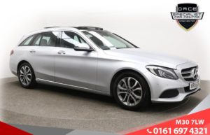 Used 2017 SILVER MERCEDES-BENZ C-CLASS Estate 2.1 C 220 D SPORT PREMIUM PLUS 5d AUTO 170 BHP (reg. 2017-02-01) for sale in Tottington