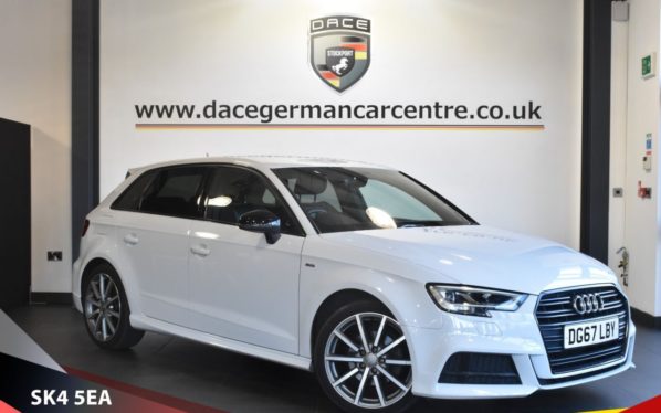 Used 2017 WHITE AUDI A3 Hatchback 1.6 TDI BLACK EDITION 5d 114 BHP (reg. 2017-09-01) for sale in Bowdon