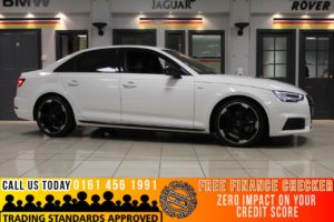 Used 2017 WHITE AUDI A4 Saloon 1.4 TFSI BLACK EDITION 4d 148 BHP - TO ENQUIRE OR RESERVE CALL 0161 4561991 (reg. 2017-09-29) for sale in Marple