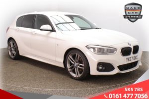Used 2017 WHITE BMW 1 SERIES Hatchback 2.0 118D M SPORT 5d 147 BHP (reg. 2017-09-20) for sale in Lees