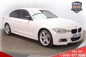 Used 2017 WHITE BMW 3 SERIES Saloon 2.0 320D M SPORT 4d AUTO 188 BHP (reg. 2017-10-18) for sale in Lees
