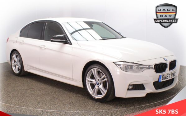 Used 2017 WHITE BMW 3 SERIES Saloon 2.0 320D M SPORT 4d AUTO 188 BHP (reg. 2017-10-18) for sale in Lees