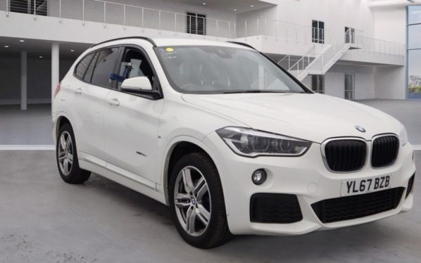 Used 2017 WHITE BMW X1 Estate 2.0 XDRIVE18D M SPORT 5d AUTO 148 BHP (reg. 2017-12-28) for sale in Bowdon