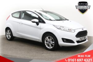 Used 2017 WHITE FORD FIESTA Hatchback 1.2 ZETEC 3d 81 BHP (reg. 2017-04-21) for sale in Tottington
