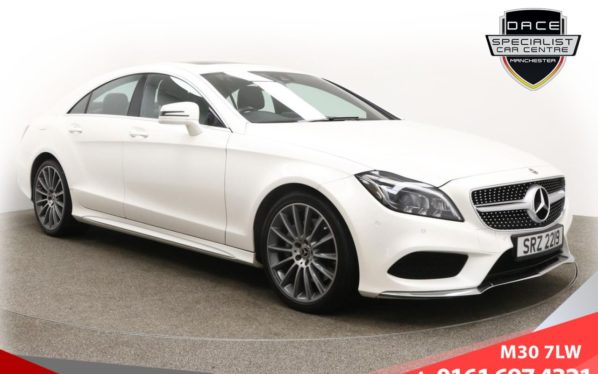 Used 2017 WHITE MERCEDES-BENZ CLS CLASS Coupe 3.0 CLS350 D AMG LINE PREMIUM 4d AUTO 255 BHP (reg. 2017-03-25) for sale in Tottington