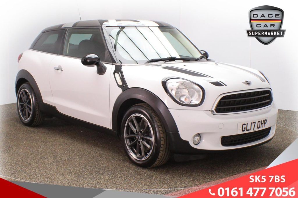 Used 2017 WHITE MINI MINI PACEMAN Coupe 1.6 COOPER D 3d 111 BHP (reg. 2017-04-28) for sale in Lees
