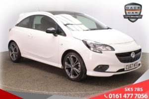 Used 2017 WHITE VAUXHALL CORSA Hatchback 1.4 WHITE EDITION S/S 3d 148 BHP (reg. 2017-09-30) for sale in Lees