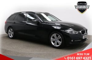 Used 2018 BLACK BMW 3 SERIES Estate 2.0 320D SPORT TOURING 5d AUTO 188 BHP (reg. 2018-03-01) for sale in Tottington