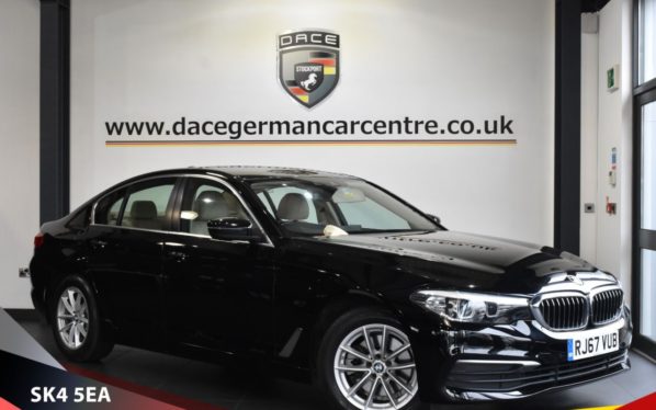 Used 2018 BLACK BMW 5 SERIES Saloon 2.0 520D SE 4d AUTO 188 BHP (reg. 2018-01-31) for sale in Bowdon