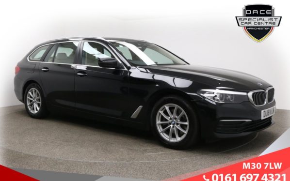Used 2018 BLACK BMW 5 SERIES Estate 2.0 520D SE TOURING 5d AUTO 188 BHP (reg. 2018-06-08) for sale in Tottington