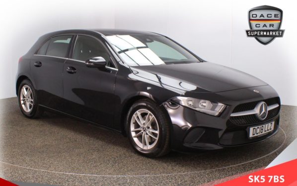 Used 2018 BLACK MERCEDES-BENZ A-CLASS Hatchback 1.5 A 180 D SE 5d AUTO 114 BHP (reg. 2018-07-30) for sale in Lees