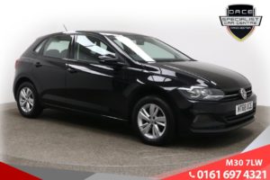 Used 2018 BLACK VOLKSWAGEN POLO Hatchback 1.0 SE TSI 5d 94 BHP (reg. 2018-11-21) for sale in Tottington