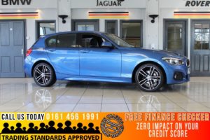 Used 2018 BLUE BMW 1 SERIES Hatchback 1.5 116D M SPORT 5d 114 BHP - TO ENQUIRE OR RESERVE CALL 0161 4561991 (reg. 2018-07-31) for sale in Marple