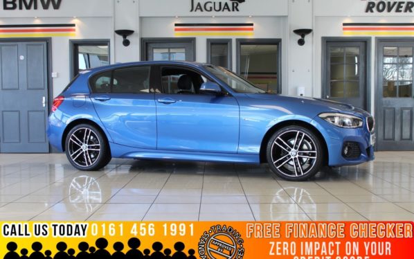 Used 2018 BLUE BMW 1 SERIES Hatchback 1.5 116D M SPORT 5d 114 BHP - TO ENQUIRE OR RESERVE CALL 0161 4561991 (reg. 2018-07-31) for sale in Marple