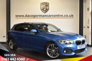 Used 2018 BLUE BMW 1 SERIES Hatchback 2.0 118D M SPORT 5d AUTO 147 BHP (reg. 2018-07-18) for sale in Bowdon