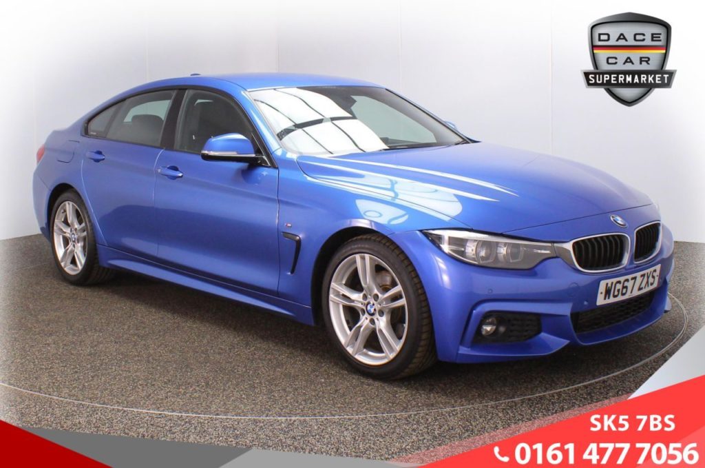 Used 2018 BLUE BMW 4 SERIES GRAN COUPE Coupe 2.0 420D M SPORT GRAN COUPE 4d 188 BHP (reg. 2018-01-08) for sale in Lees