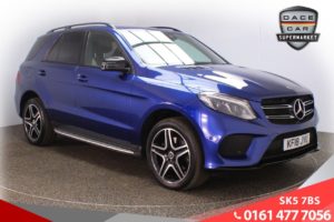 Used 2018 BLUE MERCEDES-BENZ GLE-CLASS 4x4 3.0 GLE 350 D 4MATIC AMG NIGHT EDITION 5d 255 BHP (reg. 2018-08-21) for sale in Lees