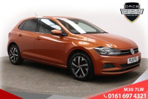 Used 2018 ORANGE VOLKSWAGEN POLO Hatchback 1.0 SE 5d 74 BHP (reg. 2018-06-30) for sale in Tottington