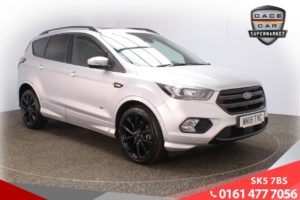 Used 2018 SILVER FORD KUGA Hatchback 2.0 ST-LINE X TDCI 5d 177 BHP (reg. 2018-03-30) for sale in Lees