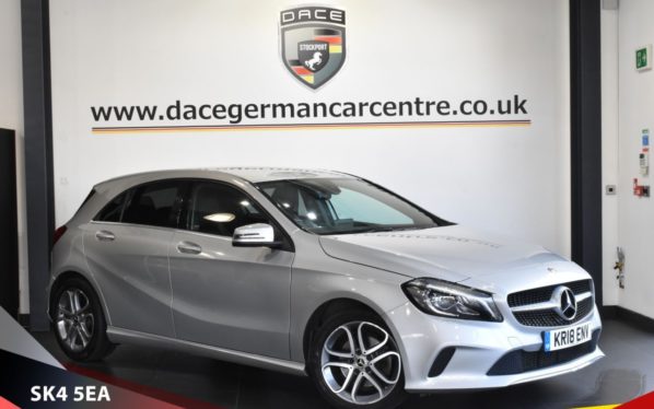 Used 2018 SILVER MERCEDES-BENZ A-CLASS Hatchback 1.6 A 180 SPORT EDITION 5DR AUTO 121 BHP (reg. 2018-03-29) for sale in Bowdon
