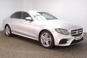 Used 2018 SILVER MERCEDES-BENZ E-CLASS Saloon 2.0 E 350 E AMG LINE 4d AUTO 282 BHP (reg. 2018-01-30) for sale in Lees