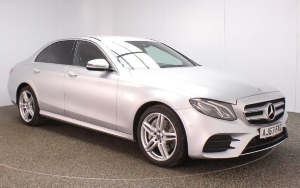 Used 2018 SILVER MERCEDES-BENZ E-CLASS Saloon 2.0 E 350 E AMG LINE 4d AUTO 282 BHP (reg. 2018-01-30) for sale in Lees