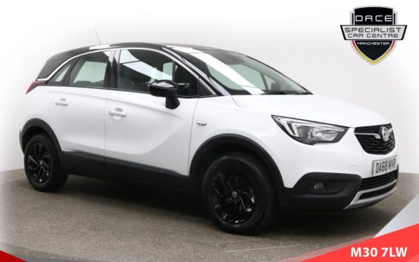 Used 2018 WHITE VAUXHALL CROSSLAND X Hatchback 1.2 DESIGN LINE ECOTEC S/S 5d 109 BHP (reg. 2018-12-21) for sale in Tottington