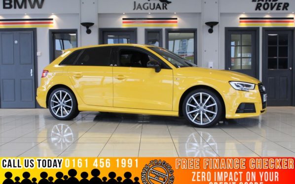 Used 2018 YELLOW AUDI A3 Hatchback 2.0 TFSI QUATTRO BLACK EDITION 5d AUTO S-TRONIC 188 BHP - TO ENQUIRE OR RESERVE CALL 0161 4561991 (reg. 2018-05-31) for sale in Marple