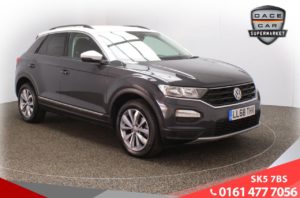 Used 2019 GREY VOLKSWAGEN T-ROC Hatchback 1.0 DESIGN TSI 5d 114 BHP (reg. 2019-01-18) for sale in Lees