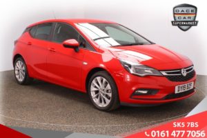Used 2019 RED VAUXHALL ASTRA Hatchback 1.0 DESIGN ECOTEC S/S 5d 104 BHP (reg. 2019-03-14) for sale in Lees