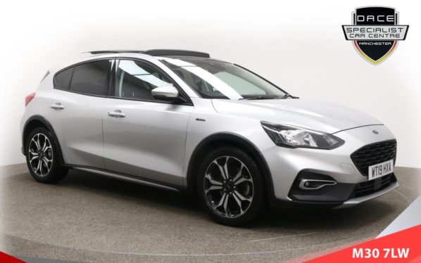 Used 2019 SILVER FORD FOCUS ACTIVE Hatchback 1.5 X 5d 148 BHP (reg. 2019-07-19) for sale in Tottington