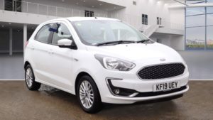 Used 2019 WHITE FORD KA+ Hatchback 1.2 ZETEC 5d 69 BHP (reg. 2019-06-30) for sale in Lees