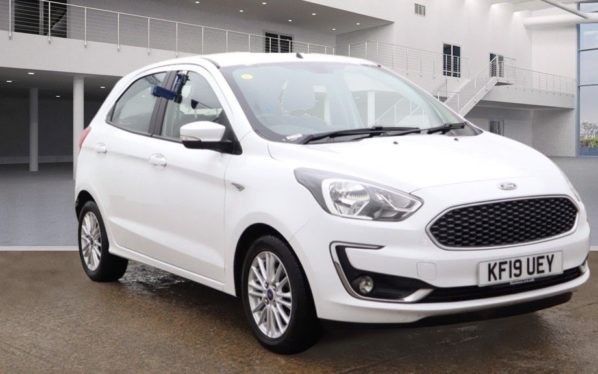 Used 2019 WHITE FORD KA+ Hatchback 1.2 ZETEC 5d 69 BHP (reg. 2019-06-30) for sale in Lees