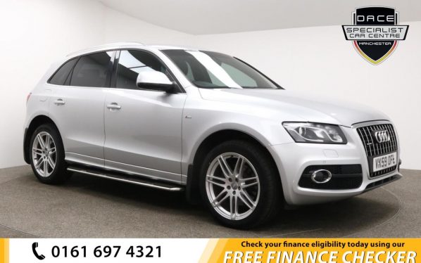 Used 2009 SILVER AUDI Q5 Estate 3.0 TDI QUATTRO S LINE 5d 240 BHP (reg. 2009-10-21) for sale in Whitefield