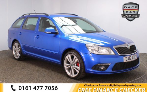 Used 2012 BLUE SKODA OCTAVIA Estate 2.0 VRS TFSI DSG 5d AUTO 198 BHP (reg. 2012-04-27) for sale in Royton