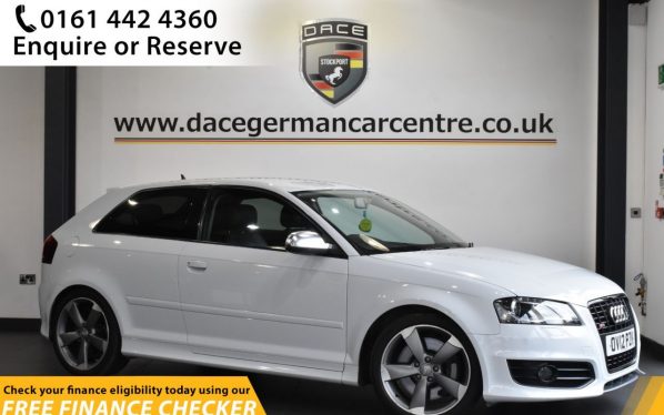 Used 2012 WHITE AUDI S3 Hatchback 2.0 TFSI QUATTRO S LINE BLACK EDITION 3d 261 BHP (reg. 2012-04-30) for sale in Hale