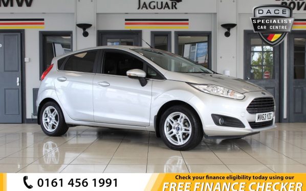 Used 2013 SILVER FORD FIESTA Hatchback 1.6 TITANIUM 5d AUTO 104 BHP (reg. 2013-09-01) for sale in Hazel Grove