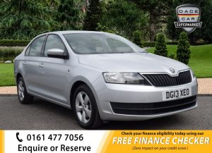 Used 2013 SILVER SKODA RAPID Hatchback 1.2 SE TSI 5d 104 BHP (reg. 2013-03-27) for sale in Royton